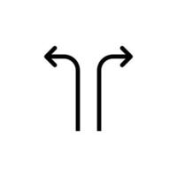 dois extrovertido Setas; flechas vetor ícone ilustração