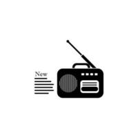 rádio, notícia vetor ícone ilustração