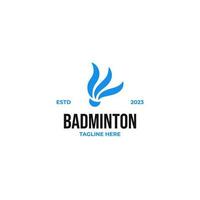 plano peteca badminton logotipo Projeto vetor ilustração idéia