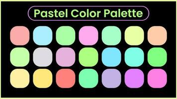 pastel cor paleta. conjunto do pastel cores. vetores