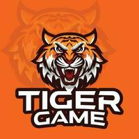 tigre jogos mascote vetor logotipo