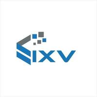 ixv carta logotipo Projeto em branco fundo. ixv criativo iniciais carta logotipo conceito. ixv carta Projeto. vetor