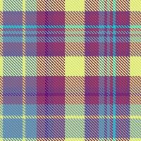 padronizar tartan vetor. têxtil desatado xadrez. fundo Verifica textura tecido. vetor