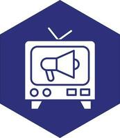 televisão comercial vetor ícone Projeto