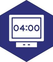 design de ícone de vetor de relógio digital