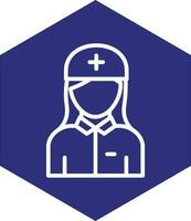 design de ícone de vetor de enfermeira
