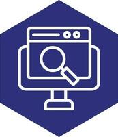 design de ícone de vetor de pesquisa on-line