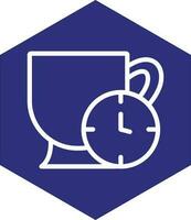 design de ícone de vetor de hora do chá