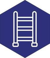 design de ícone de vetor de escada