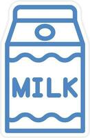 leite cartão vetor ícone estilo
