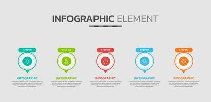 criativo infográfico Projeto modelo vetor