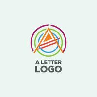 um logotipo de carta vetor