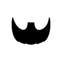 barba ícone vetor. barbearia ilustração placa. cabeleireiro símbolo. vetor