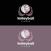 voleibol logotipo, esporte simples projeto, mundo Esportes torneio vetor, ilustração símbolo ícone vetor