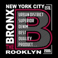 Novo Iorque Brooklyn texto ,logotipo, modelo vetor Projeto