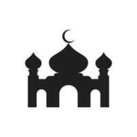 ilustração de design de vetor de ícone de mesquita