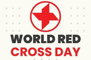 dia mundial da cruz vermelha vetor