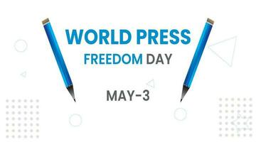 dia mundial da liberdade de imprensa vetor