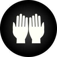 ícone de vetor de mãos rezando