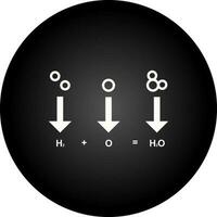 ícone de vetor de fórmula química