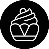 design de ícone de vetor de cupcake