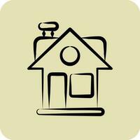ícone casa. relacionado para família símbolo. glifo estilo. simples Projeto editável. simples ilustração vetor