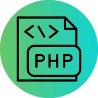 design de ícone de vetor de arquivo php