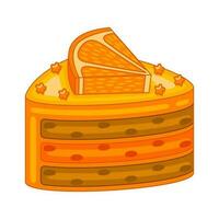 laranja bolos dentro vetor ilustração