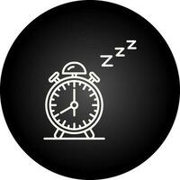 ícone de vetor de tempo de sono