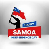 samoa independência dia bandeira Projeto modelo. samoa bandeira nacional dia celebrações vetor