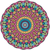 fundo abstrato colorido mandala. padrões de terapia anti-stress vetor