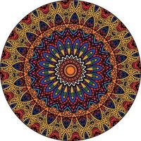 multicolorido mandala fundo. coloração livro página. vetor