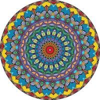 multicolorido mandala fundo. coloração livro página. vetor