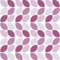 moderno minimalista geométrico desatado padrão, arredondado formas, folhas dentro Rosa cor esquema em uma branco fundo vetor
