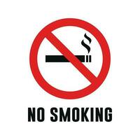 não fumar ícone símbolo isolado em branco fundo vetor
