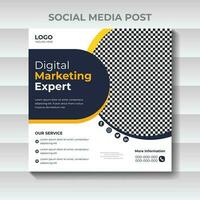 social meios de comunicação postar Projeto para digital o negócio marketing vetor