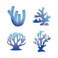 corais ícone logotipo Projeto símbolo ilustração vetor