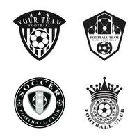 design de ícone de logotipo de futebol e vetor de símbolo