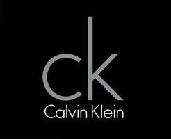 Calvin klein logotipo símbolo marca roupas com nome Projeto moda vetor ilustração com Preto fundo