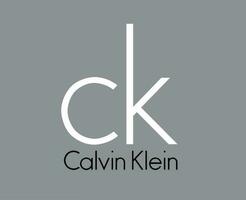 Calvin klein logotipo marca roupas símbolo com nome Projeto moda vetor ilustração com cinzento fundo