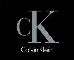 Calvin klein marca roupas símbolo logotipo Projeto moda vetor ilustração com Preto fundo