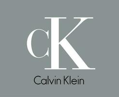 Calvin klein marca roupas logotipo símbolo Projeto moda vetor ilustração com cinzento fundo