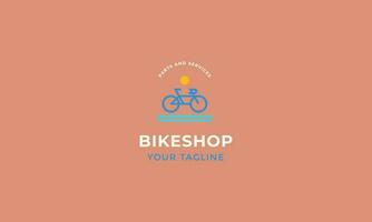 bicicleta logotipo modelo vetor plano Projeto