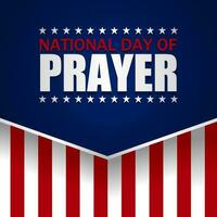 nacional dia do oração dentro Unidos estados. adequado para poster, bandeiras, fundo e cumprimento cartão. vetor