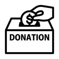 doação caixa vetor