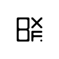 design criativo do logotipo da letra bxf com gráfico vetorial, logotipo simples e moderno bxf. vetor