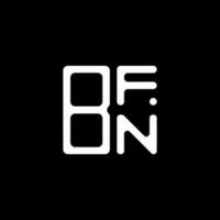 design criativo do logotipo da letra bfn com gráfico vetorial, logotipo simples e moderno do bfn. vetor