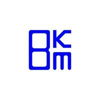 design criativo do logotipo da carta bkm com gráfico vetorial, logotipo simples e moderno do bkm. vetor