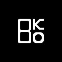 design criativo do logotipo da letra bko com gráfico vetorial, logotipo simples e moderno bko. vetor