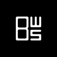 design criativo do logotipo da letra bws com gráfico vetorial, logotipo simples e moderno do bws. vetor